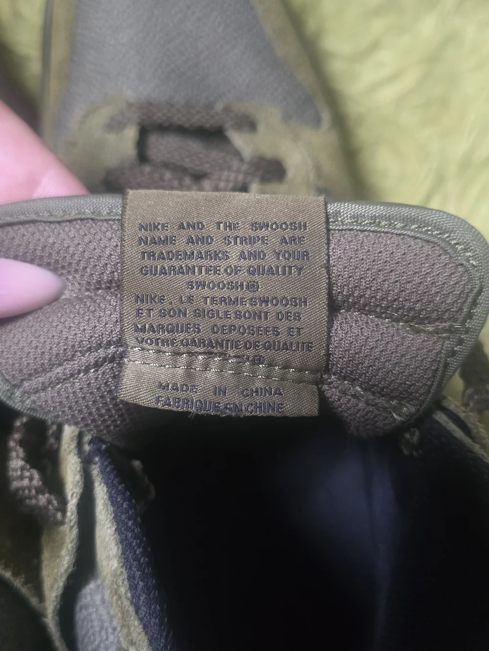 Nike Olive Green Dunk Sky Hi Hidden Wedge 2014 - Picture 5 of 6